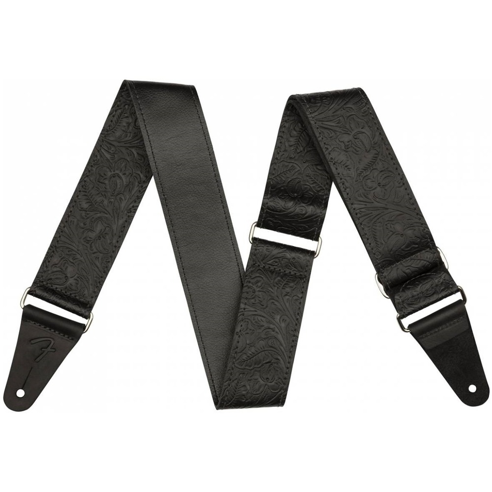 Ремень для гитары Fender Tooled Leather Guitar Strap 2 Black