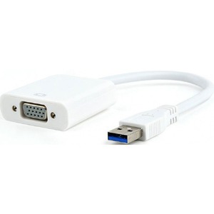 Переходник USB - VGA Cablexpert AB-U3M-VGAF-01-W
