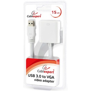 Переходник USB - VGA Cablexpert AB-U3M-VGAF-01-W