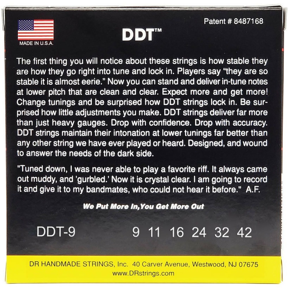 Струны для электрогитары DR String DDT-9