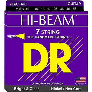 Струны для 7 ми струнной электрогитары DR String MTR7-10