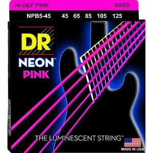 Струны для 5 ти струнной бас гитары DR String NPB5-45