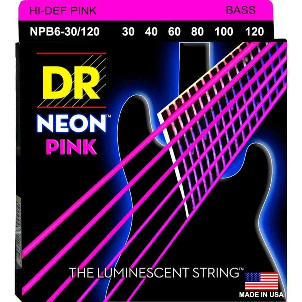 Струны для 6 ти струнной бас гитары DR String NPB6-30/120