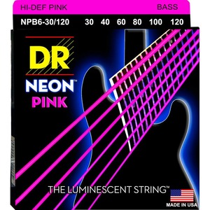 Струны для 6 ти струнной бас гитары DR String NPB6-30/120