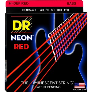 Струны для 5 ти струнной бас гитары DR String NRB5-40