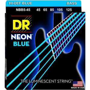 Струны для 5 ти струнной бас гитары DR String NBB5-45