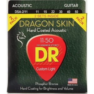 Струны для акустической гитары DR String DSA-2/11