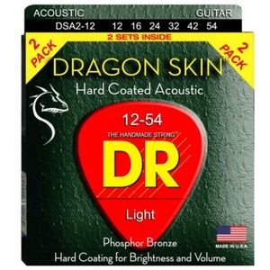 Струны для акустической гитары DR String DSA-2/12