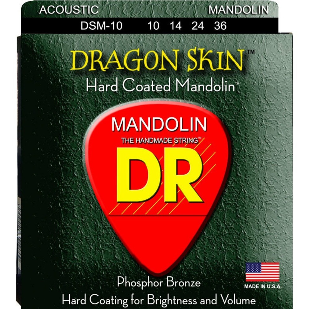 Струны для мандолины DR String DSM-10 - DRAGON SKIN