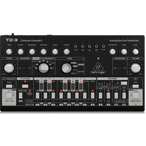 Аналоговый басовый синтезатор Behringer TD-3-BK