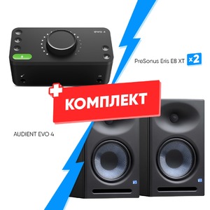 Комплект оборудования для звукозаписи AUDIENT EVO 4 + PreSonus Eris E8 XT (2 шт)
