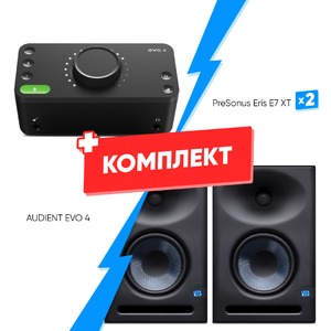 Комплект оборудования для звукозаписи AUDIENT EVO 4 + PreSonus Eris E7 XT (2 шт)