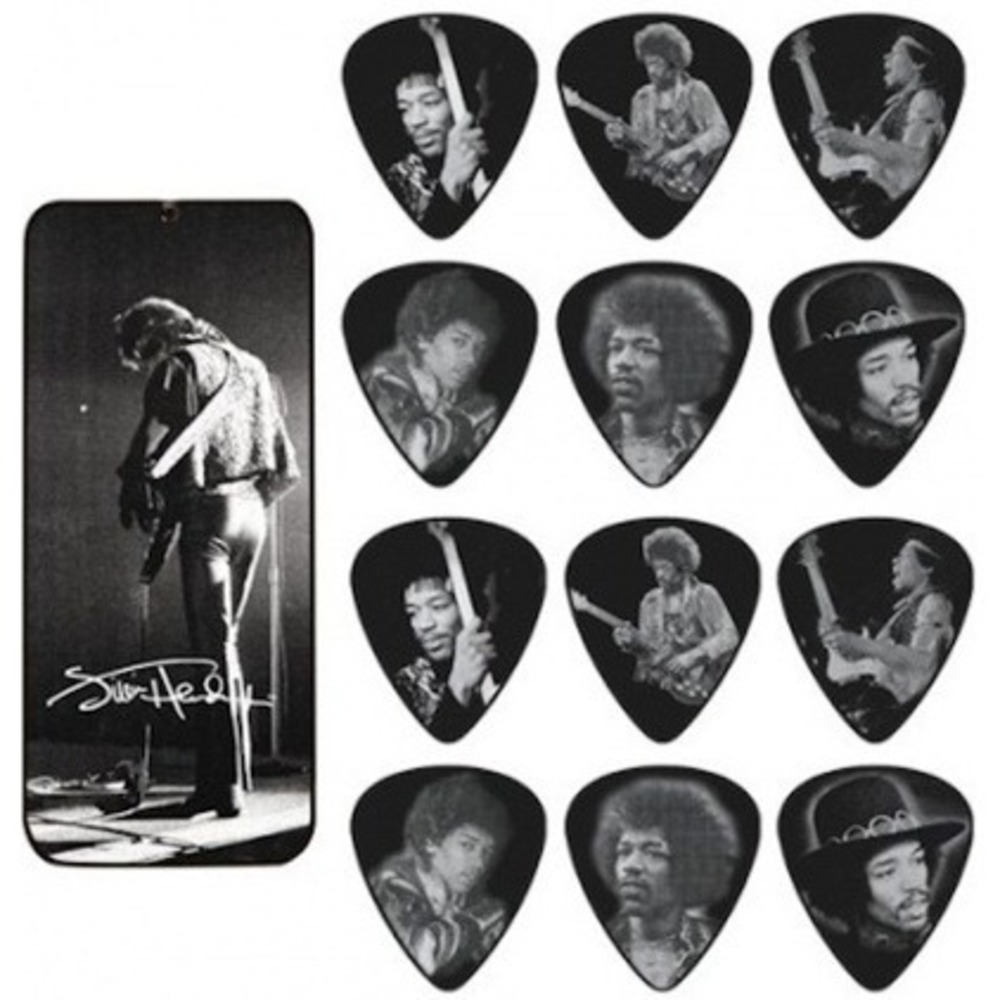 Медиатор Dunlop JH-PT06M Jimi Hendrix Silver Portrait