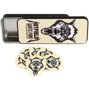 Набор медиаторов 6шт. Dunlop PH122T1.14 Hetfields White Fang Pick Tin 6Pack