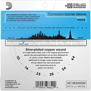 Струны для акустической гитары DAddario EJ84L