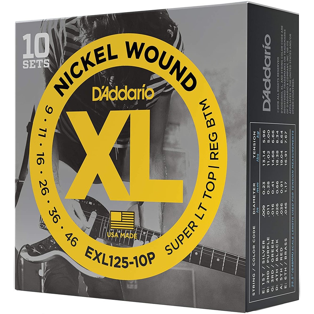 Струны для электрогитары DAddario EXL125-10P