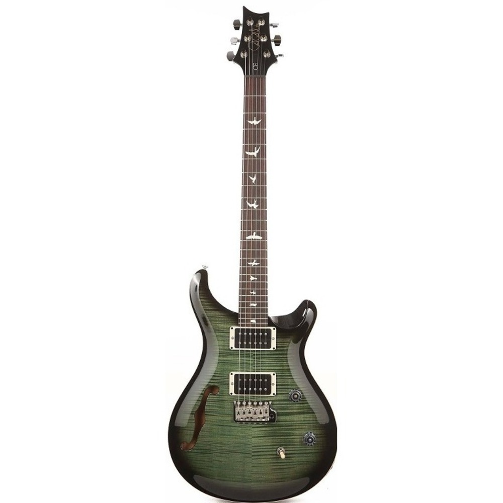 Электрогитара PRS CE24 SEMI-HOLLOW CC TRAMPAS GREEN SMOKEBURST с чехлом