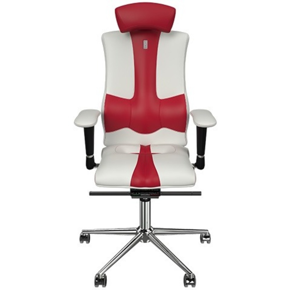 Кресло игровое Kulik System ELEGANCE 1003 white/red
