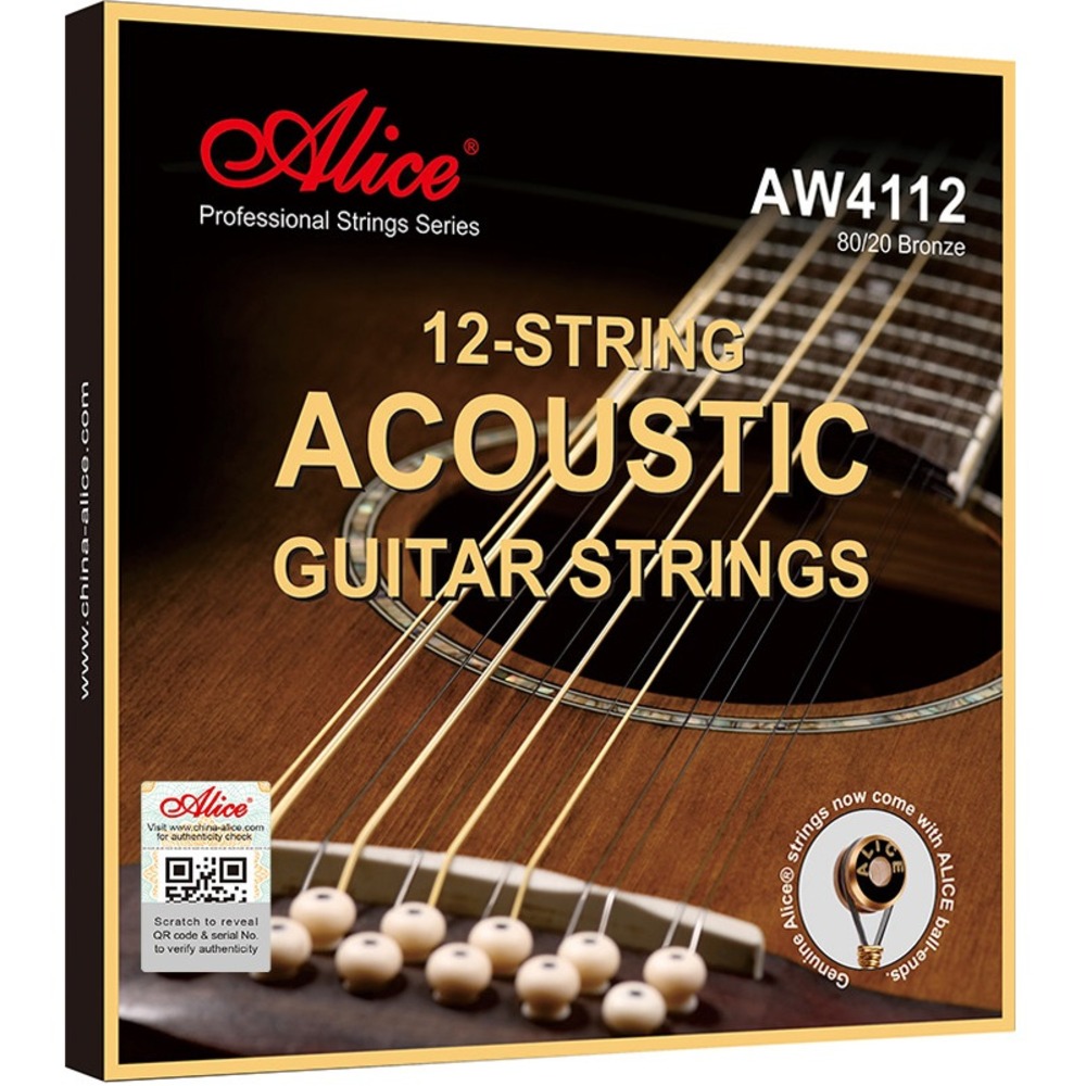 Струны для 12-ти струнной акустической гитары Alice AW4112-SL