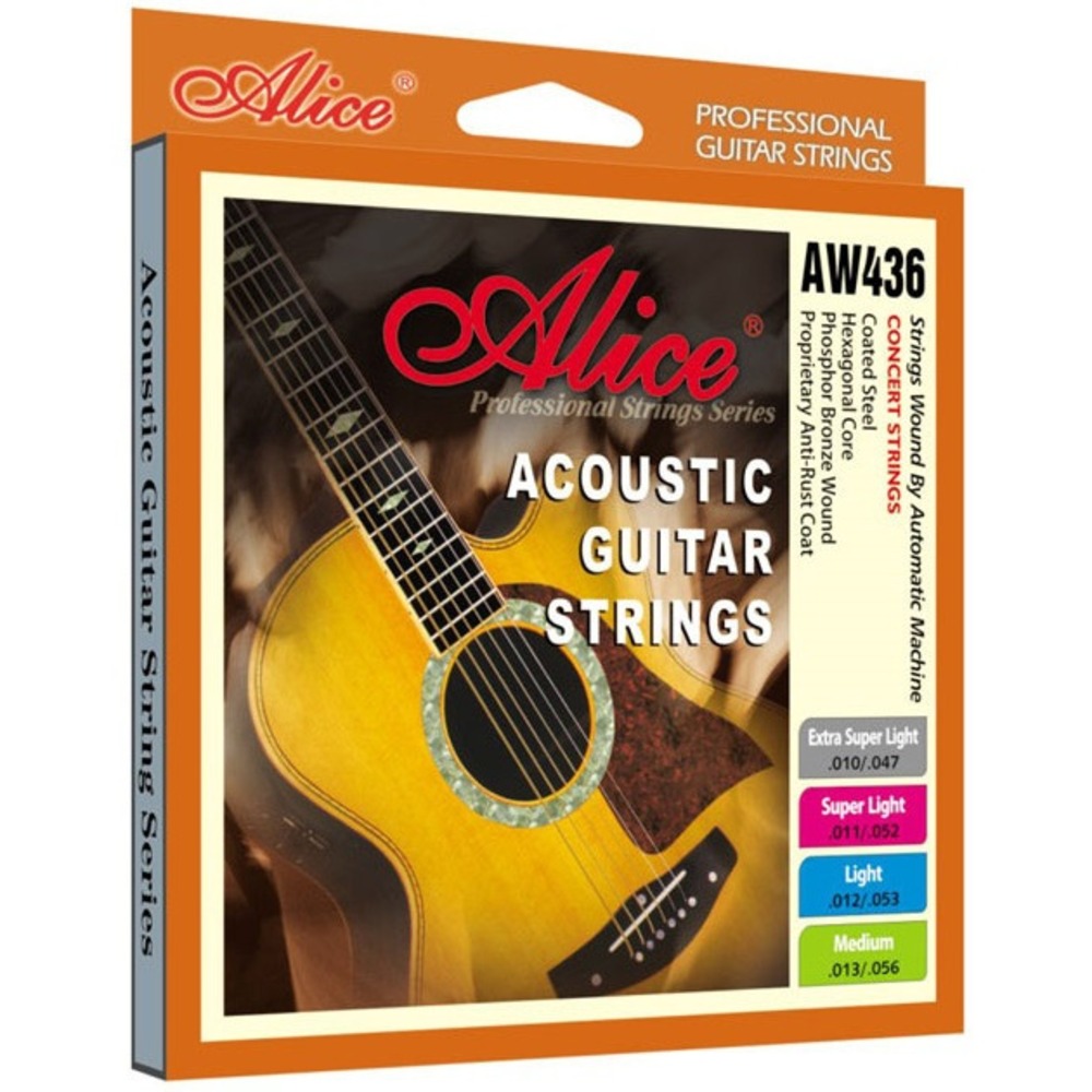Струны для акустической гитары Alice AW436-XL