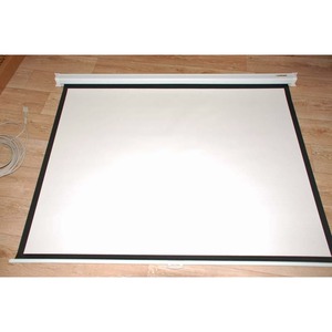 Экран для дома, настенно потолочный с электроприводом Lumien Master Control 150x180 см 78 Matte White FiberGlass