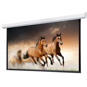 Экран для дома, настенно потолочный с электроприводом Lumien Master Control 150x180 см 78 Matte White FiberGlass