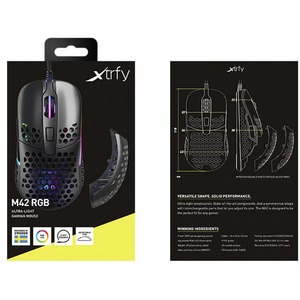 Мышь игровая Xtrfy M42 с RGB, Black