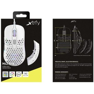 Мышь игровая Xtrfy M42 с RGB, White