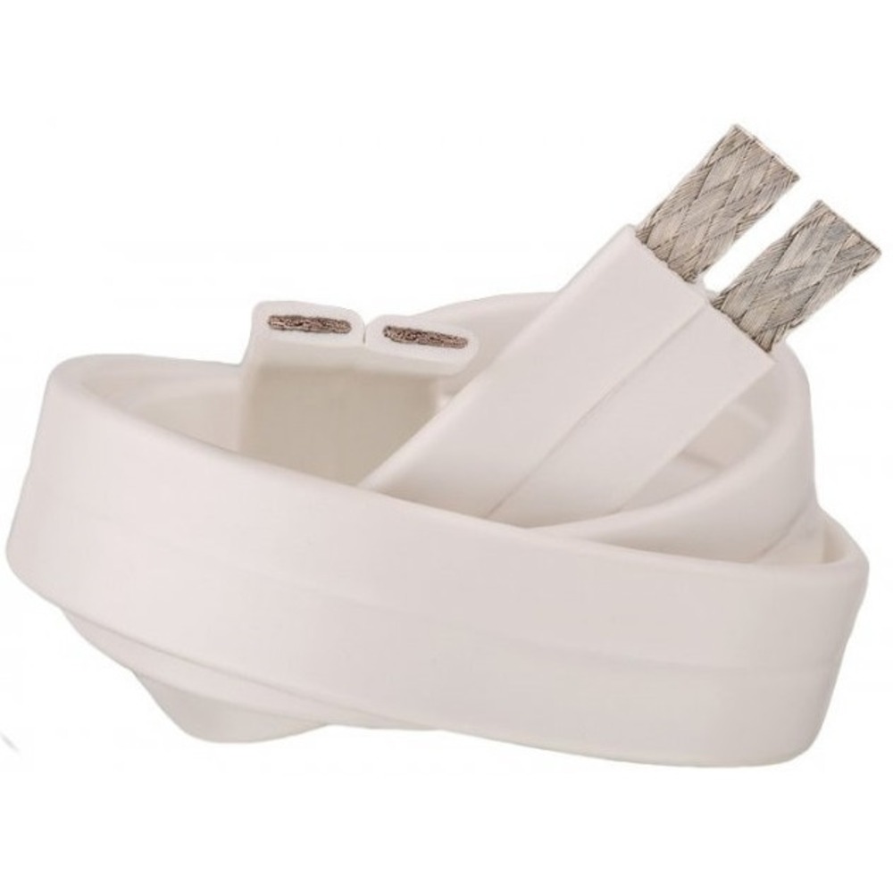 Кабель акустический с катушки двухжильный Supra FLAT 2X1.6 White