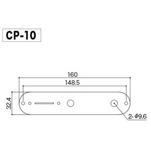 Накладка под потенциометры Gotoh CP-10-C