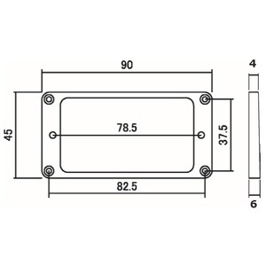 Рамка звукоснимателя Hosco MR-FB