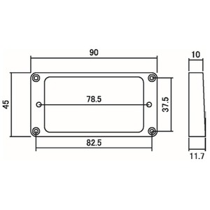 Рамка звукоснимателя Hosco MR-RB