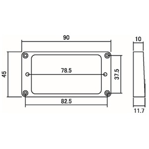 Рамка звукоснимателя Hosco MR-RI