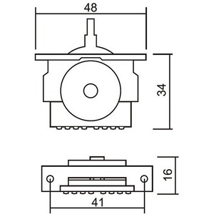 Переключатель 3-х позиционный для гитары Hosco VLX54