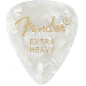 Медиатор Fender 351 Shape Premium Picks Extra Heavy White Moto 12 Count
