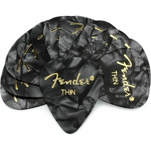 Медиатор Fender 351 Shape Premium Picks Thin Black 12 Count
