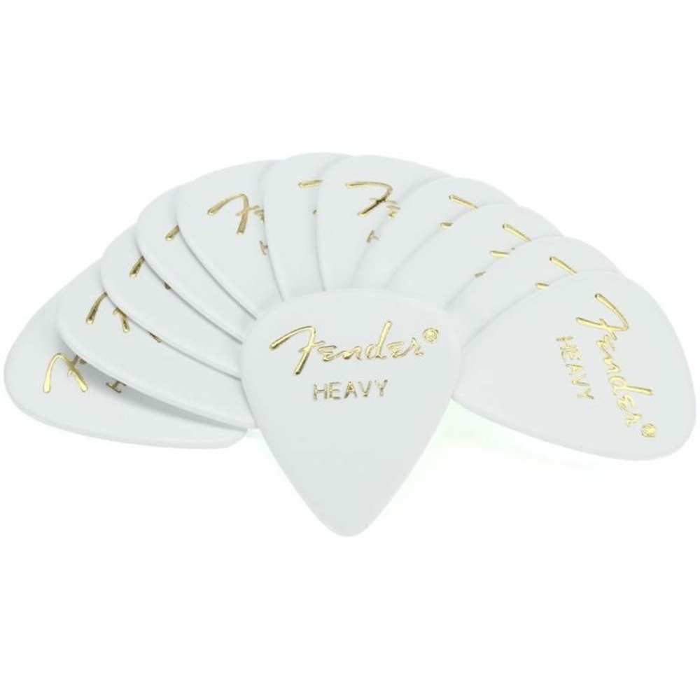 Медиатор Fender 351 Shape Premium Picks Extra Heavy White 12 Count