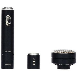 Микрофон студийный конденсаторный Октава МК-102 стереопара черный в деревянном футляре