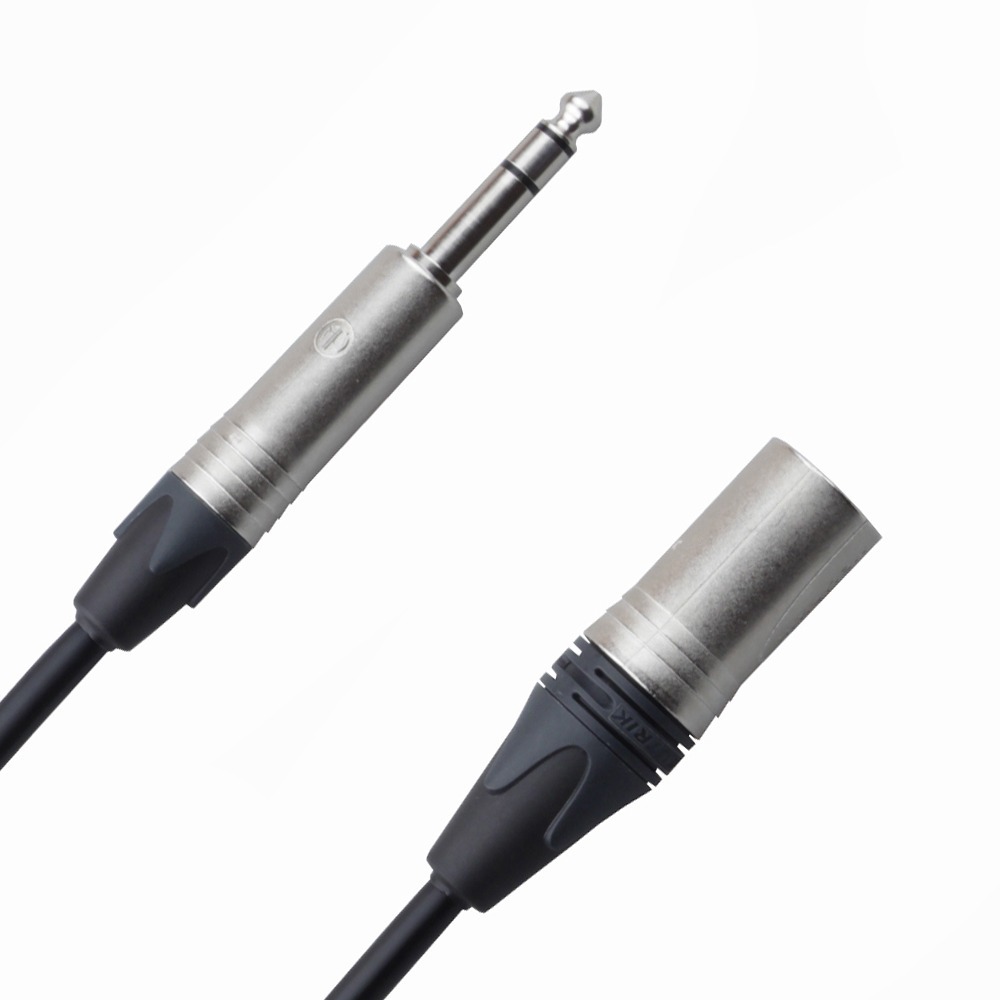 Кабель аудио 1xJack - 1xXLR Rich Pro RP250BLK 0.3m