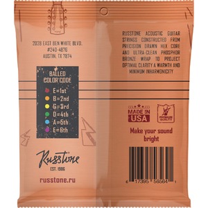 Струны для акустической гитары Russtone APB10-52
