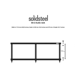 Тумба для ТВ Solidsteel S4-2 White