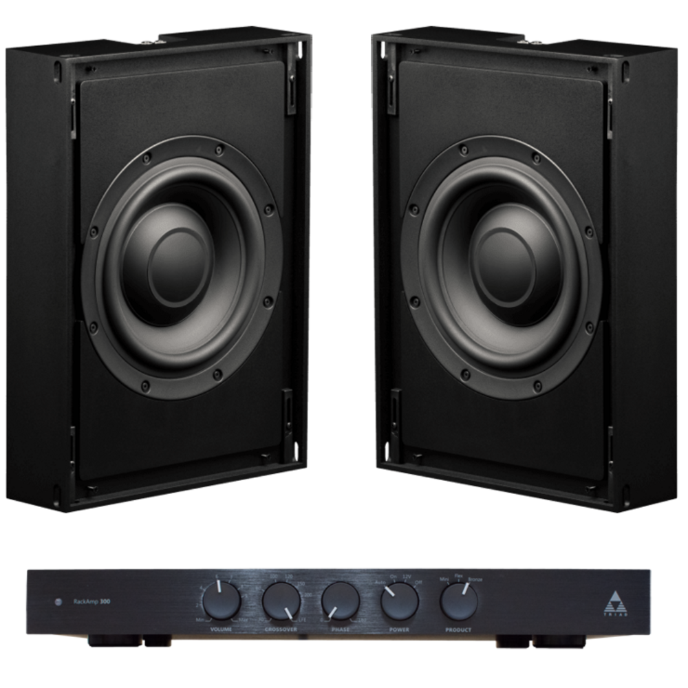 Встраиваемый сабвуфер TRIAD InWall Bronze/4 SlimSub with RackAmp 300 4-ohm woofer enclosure