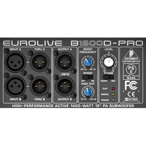 Активный сабвуфер Behringer B 1500D PRO EUROLIVE