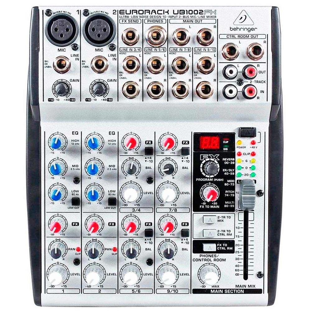Аналоговый микшер Behringer UB 1002FX EURORACK
