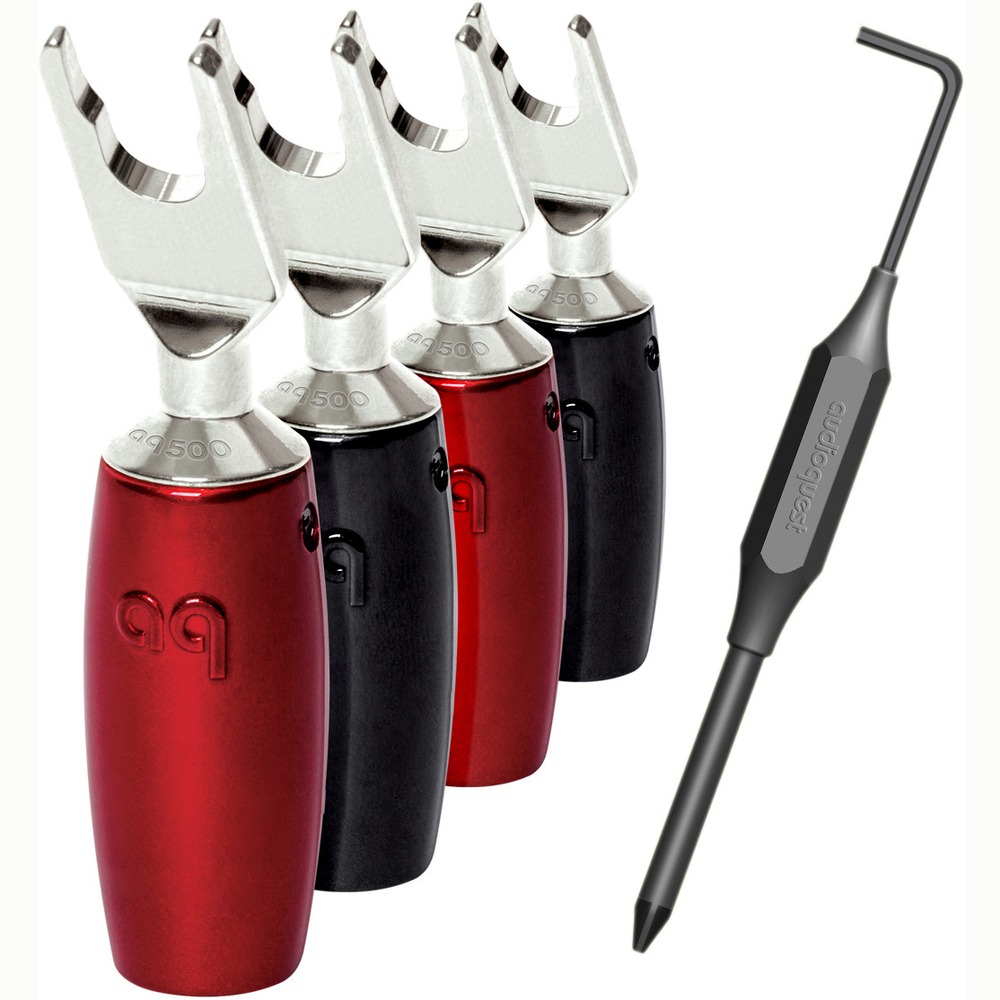 Разъем Лопатка Audioquest SureGrip507 Multi-Spade Silver (Set 4)
