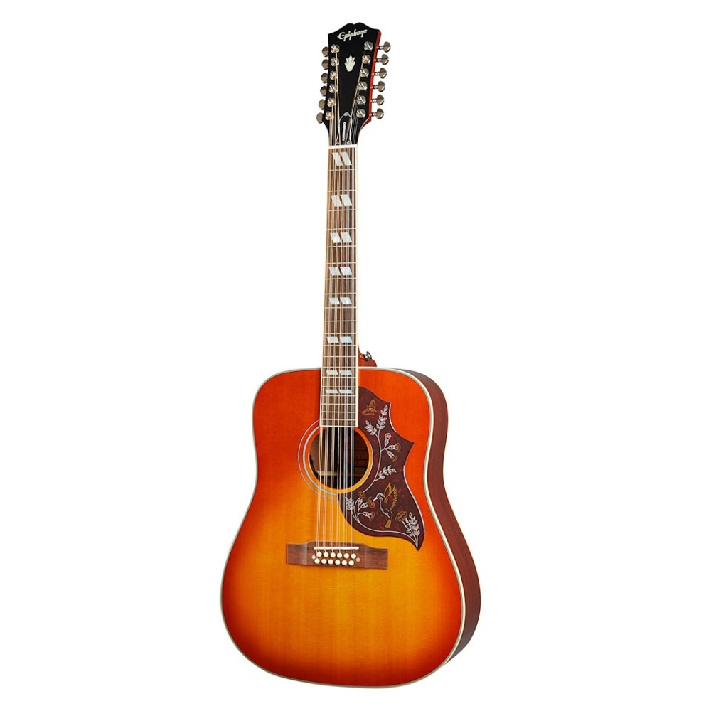 Электроакустическая гитара Epiphone Hummingbird 12-String Aged Cherry Sunburst