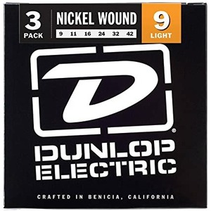 Струны для электрогитары 3 комплекта DUNLOP 3PDEN0942