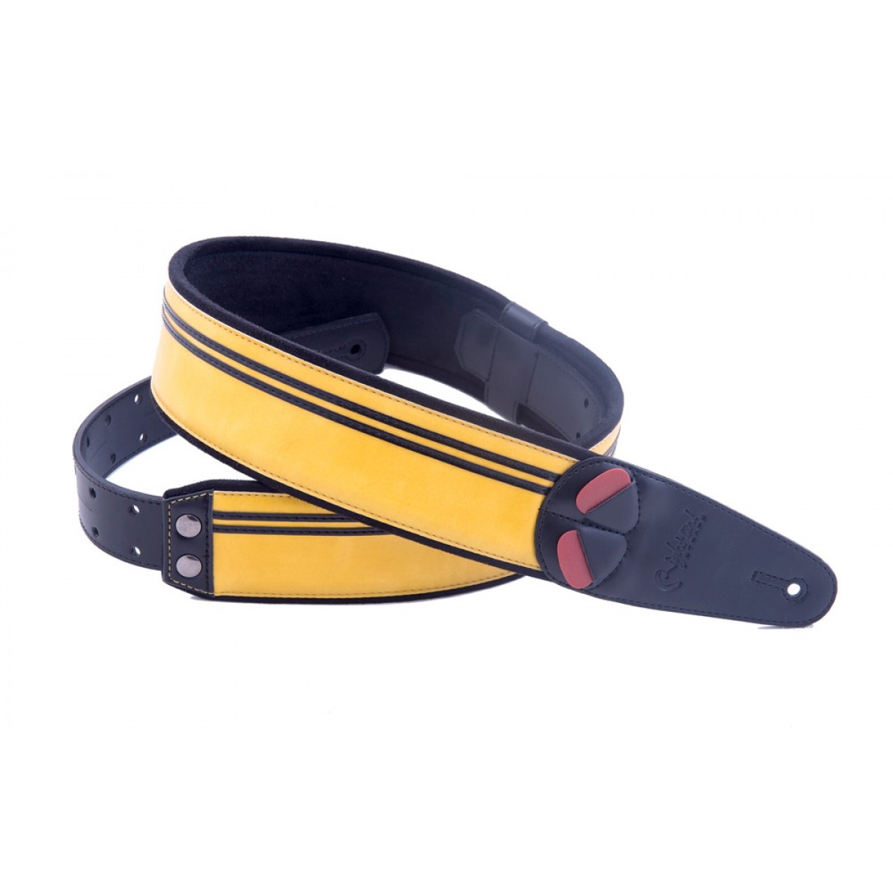 Ремень для гитары RightOn Straps 8401070110033 Steady Mojo Race Yellow