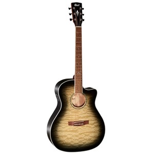 Электроакустическая гитара Cort GA-QF TBB With Bag