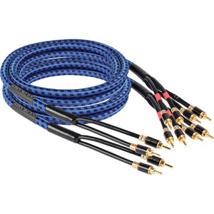Акустический кабель Bi-Wire Banana - Banana GoldKabel Highline MkIII SC Bi-Wire 2.5m
